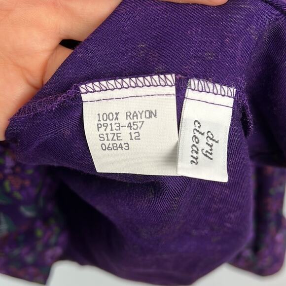 Vintage Pendleton women’s floral button front blouse size 12 - Picture 5 of 8